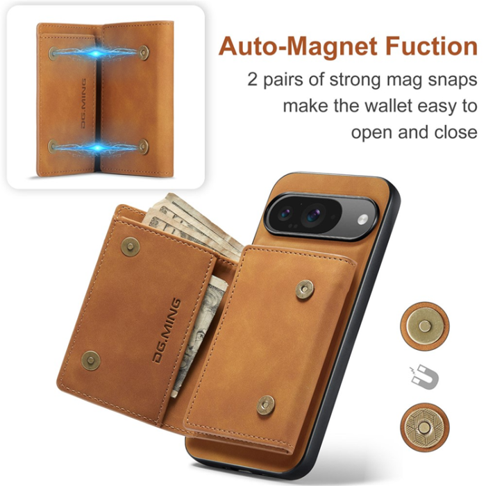 DG.MING - DG.MING Google Pixel 10 Pro/10 Plånboksfodral Detatchable M1
