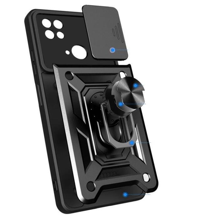 UTGATT - Camshield Pro Skal Xiaomi Redmi 10C - Svart