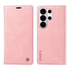 YIKATU - YIKATU Samsung Galaxy S26 Ultra Pl&aring;nboksfodral Konstl&auml;der - Rosa