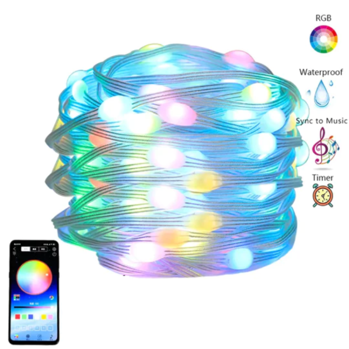 OEM - LED String Lights För Juldekoration 5M - Flerfärgad