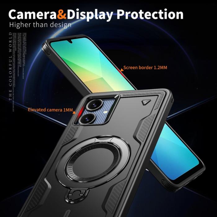 N/A - Mobilskal till Samsung Galaxy A06 4G Plast Militärt Skydd - Svart