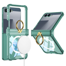 GKK - GKK Galaxy Z Flip 7 Mobilskal med Ringhållare Airbag - Grön