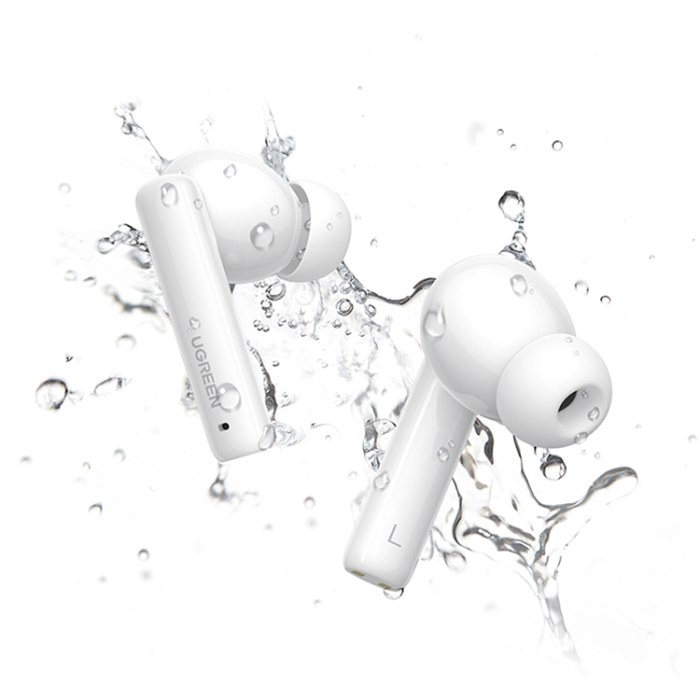 Ugreen - Ugreen TWS In-Ear Hörlurar Bluetooth 5.2 ANC HiTune T3 Active - Vit