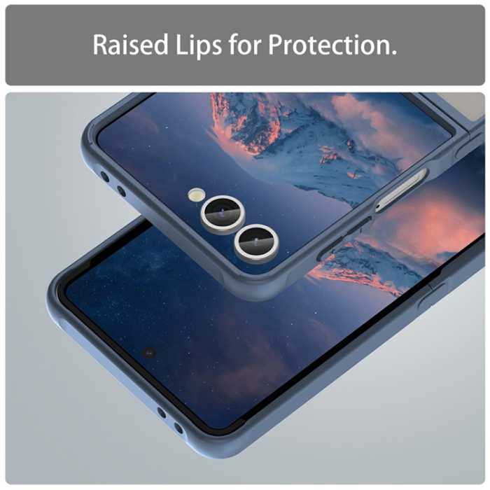 A-One Brand - Galaxy Z Flip 7 Mobilskal Drop Proof Frosted Translucent - Blå