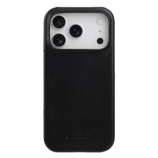 Melkco - MELKCO Mobilskal till iPhone 17 Pro Max i &auml;kta l&auml;der och PC - Svart