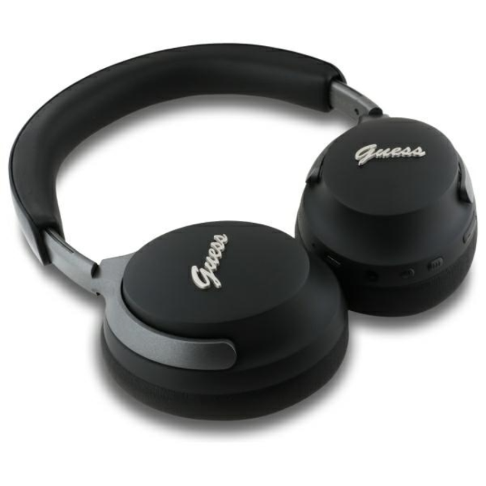 Guess - Guess Bluetooth On-Ear ANC Hörlurar Metal Script Logo - Svart