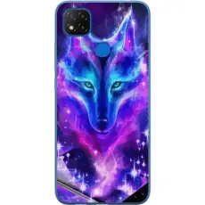 Gustaf - Mobilskal till Xiaomi Redmi 9C NFC med Neon Varg