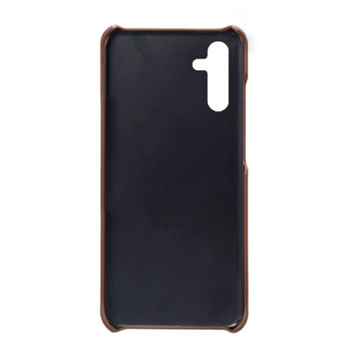 OEM - Galaxy A34 5G Mobilskal Korthållare Shockproof PU-Läder - Brun