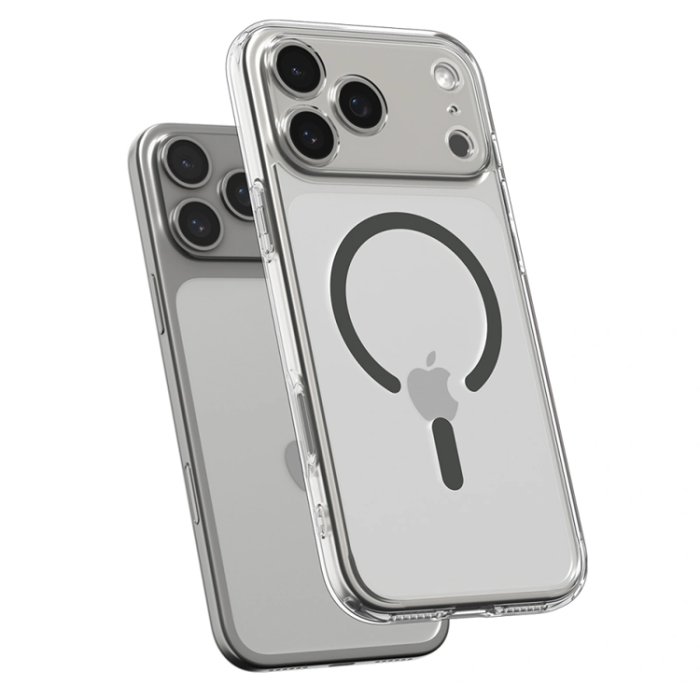 Spigen - Spigen iPhone 17 Pro Max Mobilskal Magsafe Ultra Hybrid - Clear/Graphite