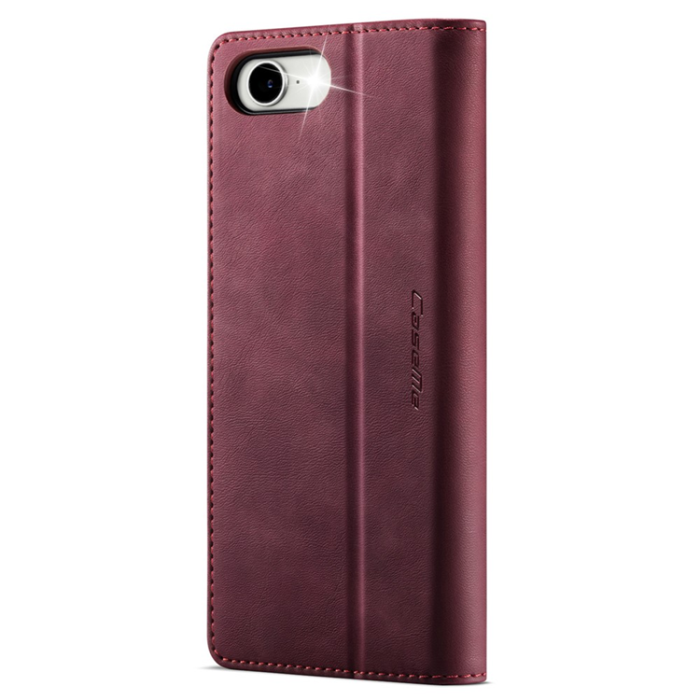 Caseme - Caseme iPhone 16e Plånboksfodral RFID Blocking - Röd
