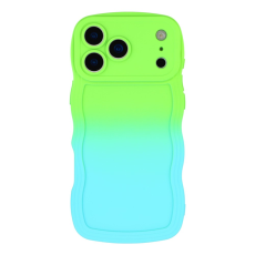A-One Brand - iPhone 17 Pro Mobiskal Gradient Color TPU - Grön + Babyblå