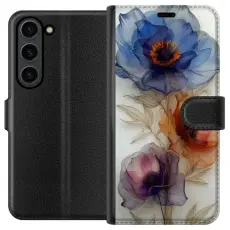 Gustaf - Pl&aring;nboksfodral till Samsung Galaxy S24+ med Silkesblommor