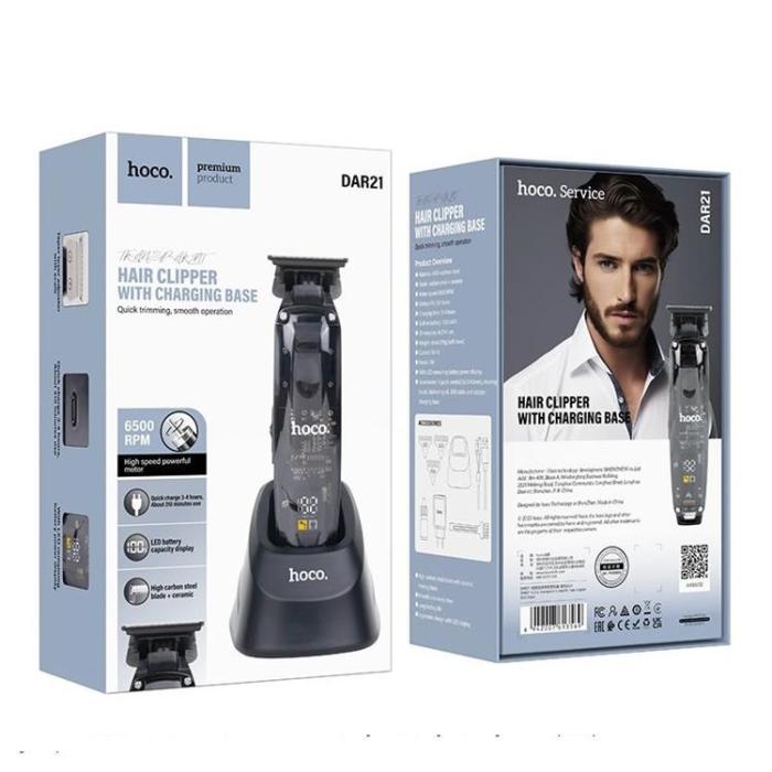 Hoco - Hoco Hårklippare 1200mAh DAR21 - Svart