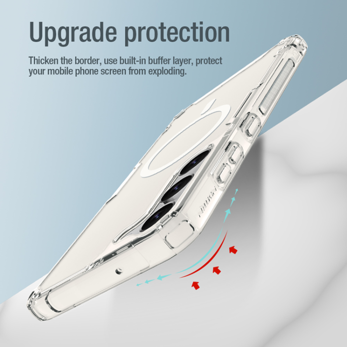 Nillkin - Nillkin Galaxy S23 Plus Mobilskal Magsafe Nature Pro - Clear