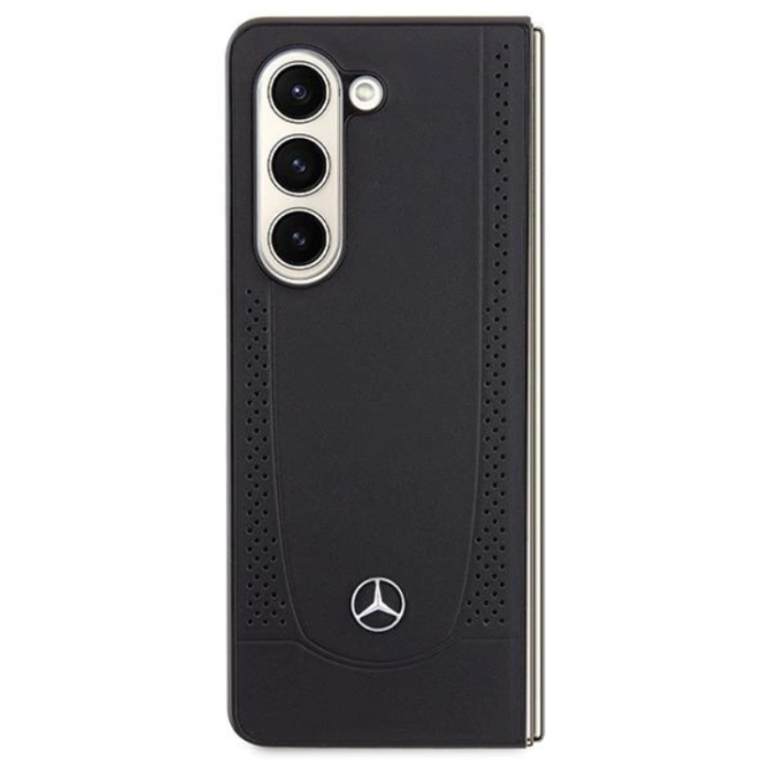 Mercedes - Mercedes Galaxy Z Fold 5 Mobilskal Läder Urban Line - Svart
