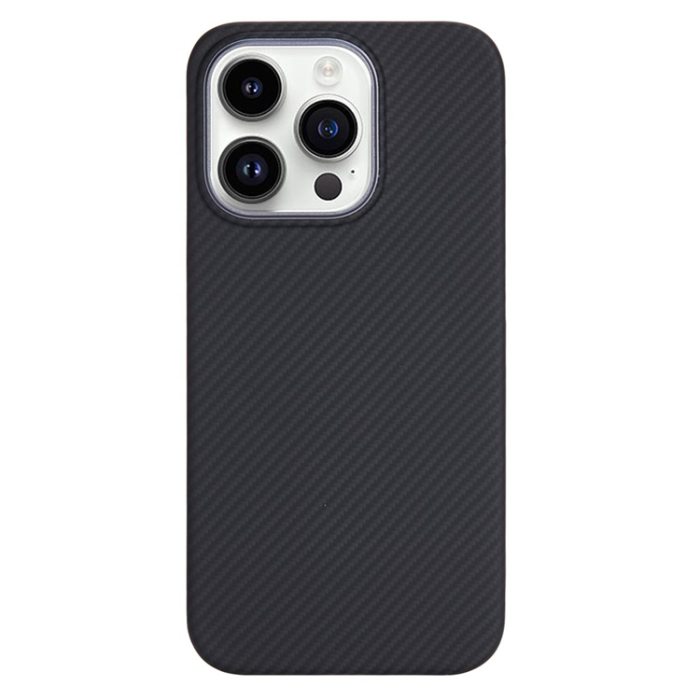 A-One Brand - iPhone 14 Pro Mobilskal Magsafe Aramid Fiber 600D Fine - Svart