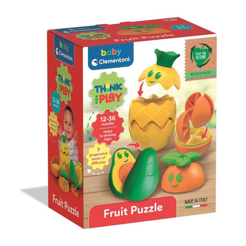 CLEMENTONI Fruit Puzzle Logikset (100% Återvunnet)