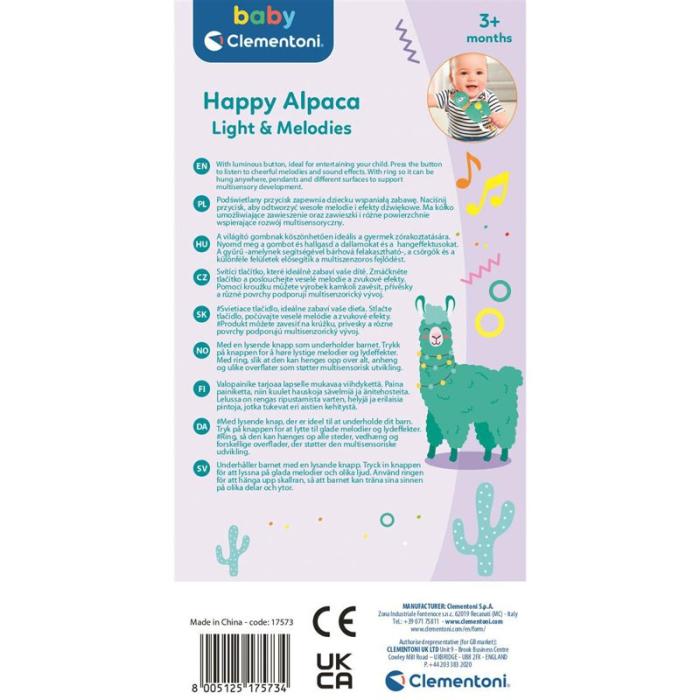 CLEMENTONI - CLEMENTONI Electronic Rattle Happy Llama
