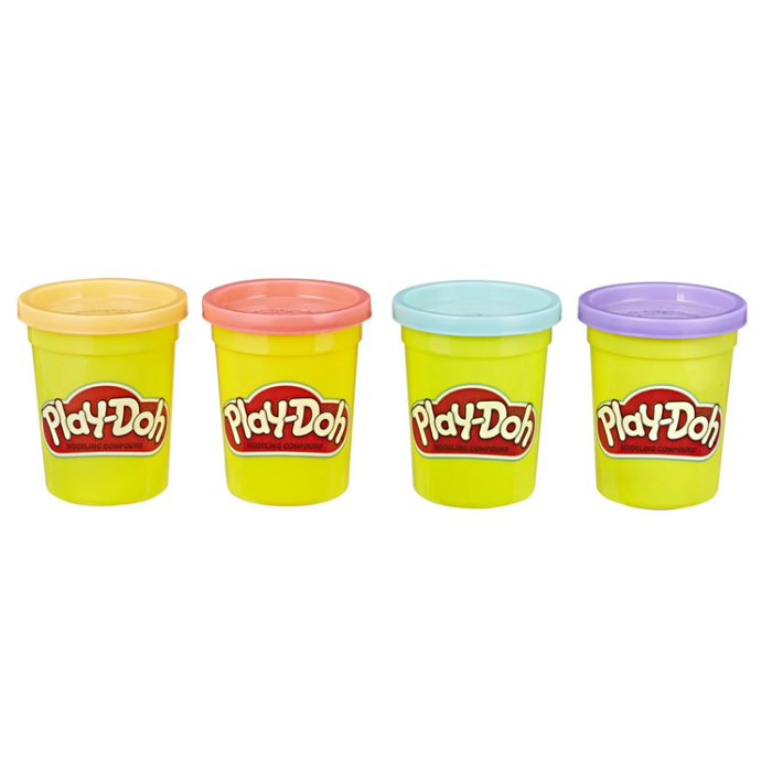 PLAY-DOH - PLAY-DOH Compound 4 Pack Classic/Wild/Sweet (Blandade)