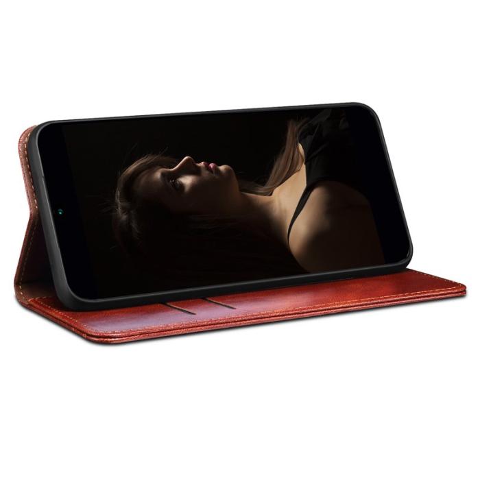 OEM - Plånboksfodral för Samsung Galaxy S26 Plus Konstläder Stativ - Brun