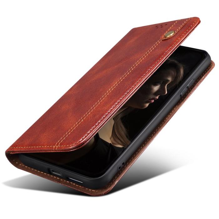 OEM - Plånboksfodral för Samsung Galaxy S26 Plus Konstläder Stativ - Brun