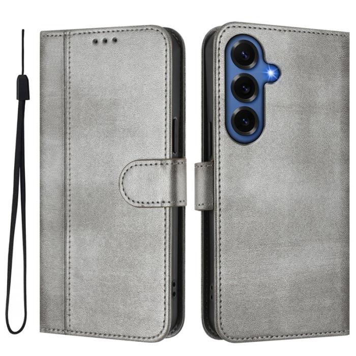 OEM - Plånboksfodral för Samsung Galaxy S26 Plus Konstläder Stativ - Grå