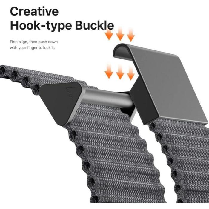 Dux Ducis - Dux Ducis Galaxy Watch (20mm) Armband YC Nylon - Mörkgrå