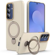 OEM - Mobilskal f&ouml;r Samsung Galaxy S26 Magnetiskt Ring Kickstand TPU + PC - Aprikos