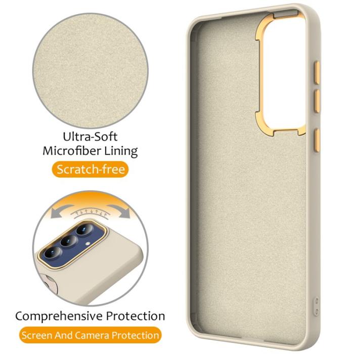 OEM - Mobilskal för Samsung Galaxy S26 Magnetiskt Ring Kickstand TPU + PC - Aprikos