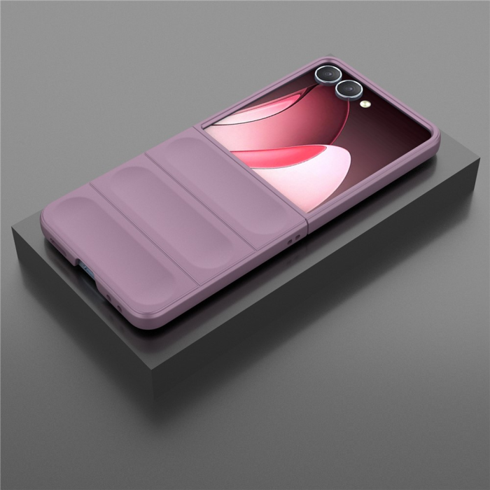 A-One Brand - Galaxy Z Flip 7 Mobilskal Anti-Drop TPU Rugged - Ljuslila