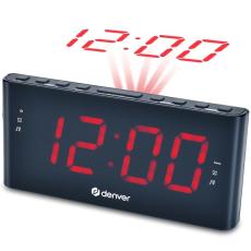 Denver - DENVER Klockradio med projektion och tv&aring; alarm
