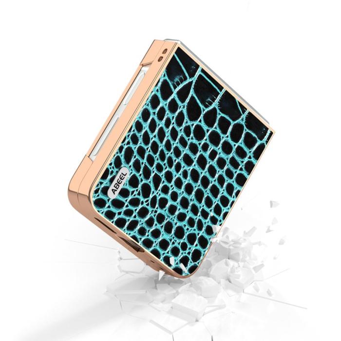 ABEEL - ABEEL Mobilskal till Samsung Galaxy Z Flip7 FE / Z Flip6 5G Äkta Läder Grön