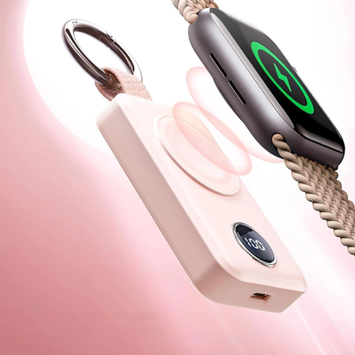 Joyroom - Joyroom Powerbank Trådlös 2000mAh 3W För Apple Watch - Rosa