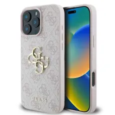 Guess - Guess Mobilskal till iPhone 16 Pro Max 4G Big Logo - Rosa