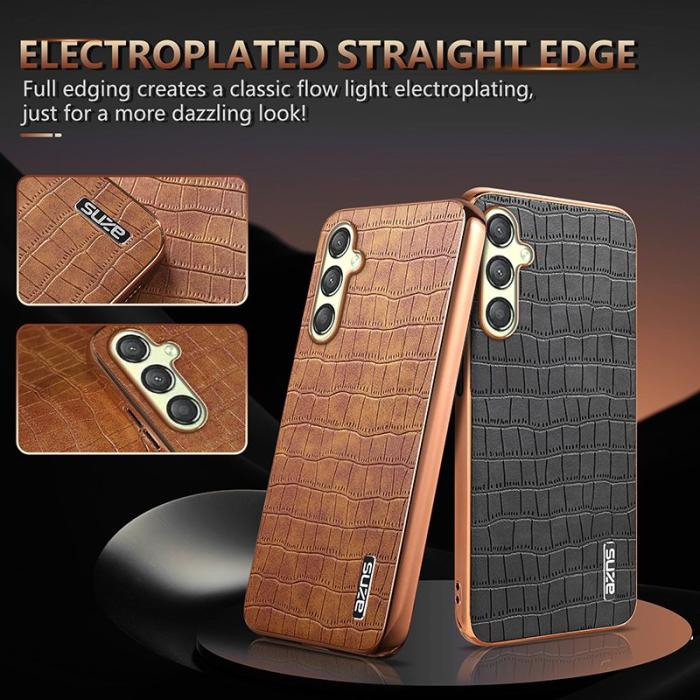 AZNS - AZNS Samsung Galaxy A16 Fodral Electroplating KonstLäder - Blå