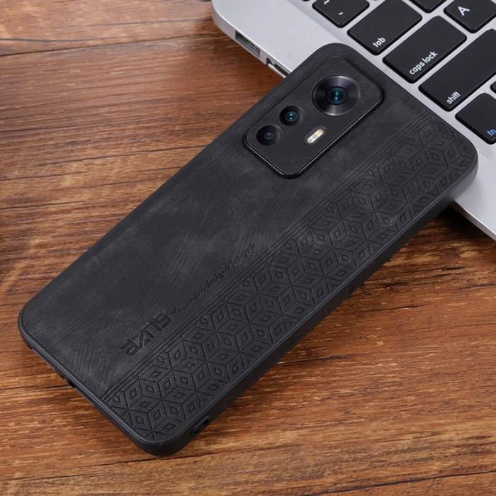 AZNS - AZNS Xiaomi 12T 5G Fodral KonstLäder - Svart