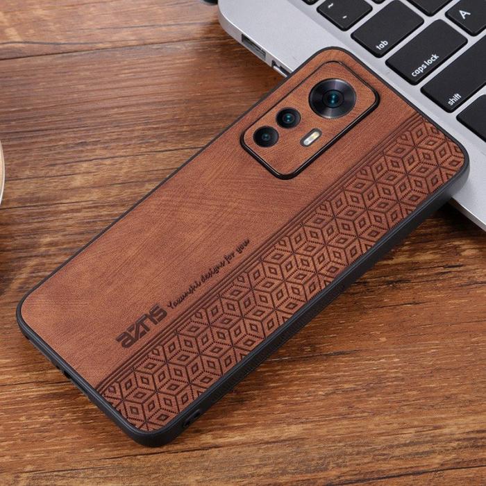 AZNS - AZNS Xiaomi 12T 5G Fodral Anti-scratch KonstLäder - Brun