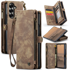 Caseme - CASEME Galaxy Z Fold 7 Plånboksfodral Med Rem - Brun