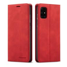 FORWENW - FORWENW Fantasy Series Silky Touch Pl&aring;nboksfodral f&ouml;r Samsung Galaxy A71 - R&ouml;d