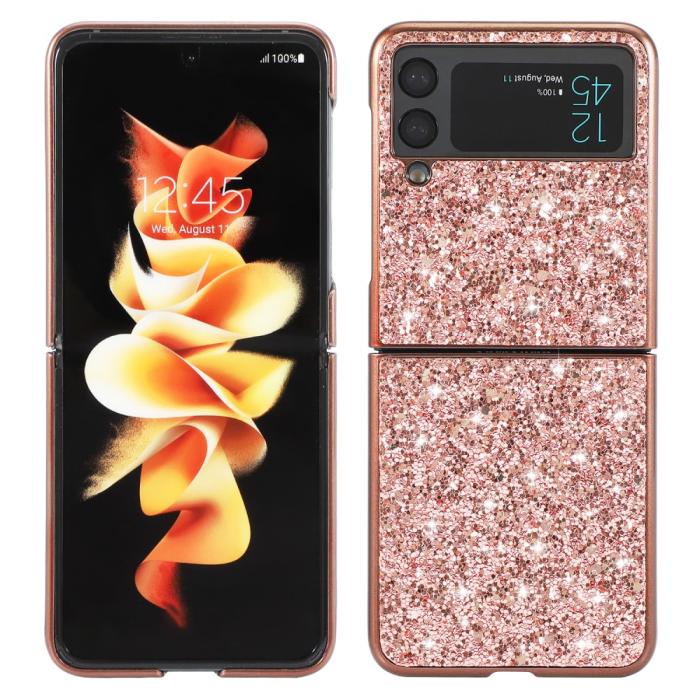 A-One Brand - Glittery Electroplating Skal Samsung Galaxy Z Fold 3 - Rosa