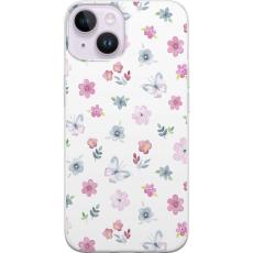 iSecrets - Mobilskal till Apple iPhone 15 med Blommor och fjärillar