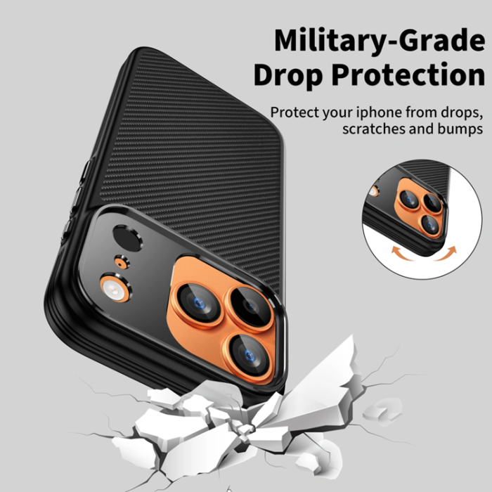Tech-Protect - Tech-Protect iPhone 17 Pro Max Mobilskal Magsafe Kevlar Aramid - Svart