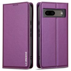 LC.imeeke - LC.IMEEKE L1 Series Google Pixel 8a Pl&aring;nboksfodral Konstl&auml;der - Lila