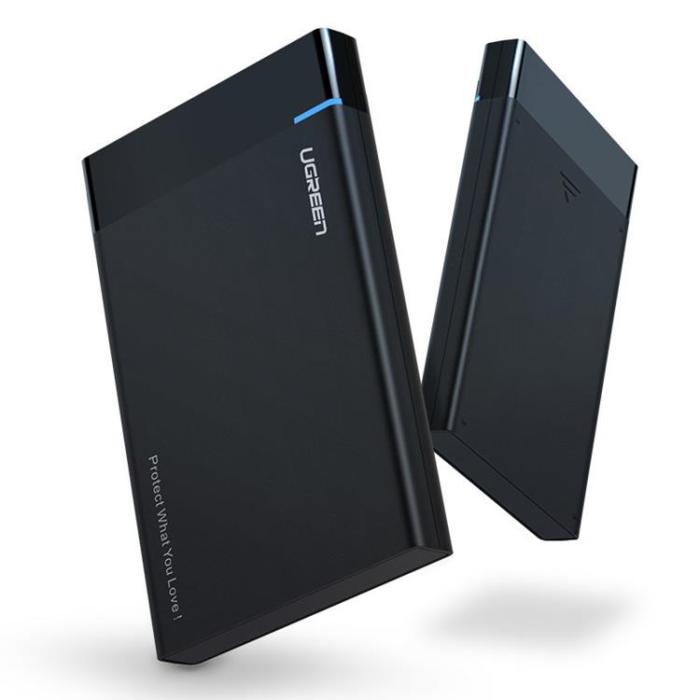 Ugreen - Ugreen Hard Disk Box Med Kabel - Svart