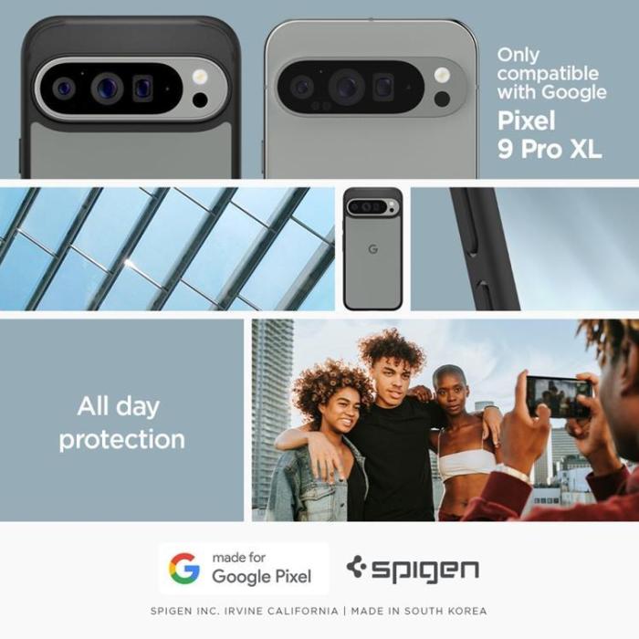 Spigen - Spigen Google Pixel 9 Pro XL Mobilskal Ultra Hybrid - Matt Svart