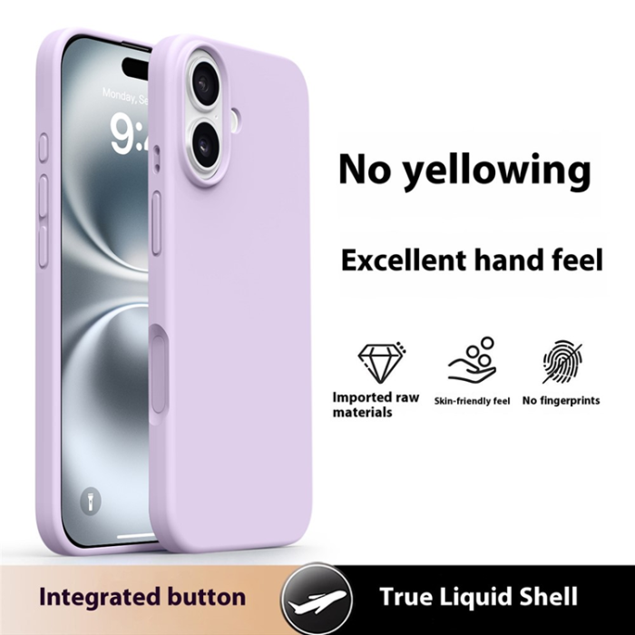 A-One Brand - iPhone 17 Mobilskal Silikon Microfiber Lining - Bönlila