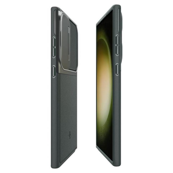 Spigen - Spigen Galaxy S23 Ultra Mobiskal Optik Armor - Grön