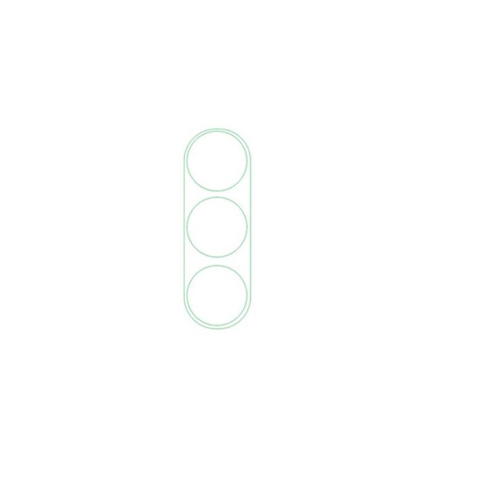 OEM - [1-PACK] Galaxy Z Flold 5 Kameralinsskydd i Härdat glas - Clear