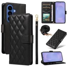 OEM - Rhombus Samsung Galaxy S26 Plus Fodral &Auml;kta L&auml;der - Svart