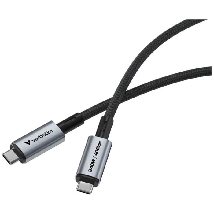 Verbatim - Verbatim USB-C Till USB-C 240W Kabel 120cm 40Gb/s Sync & Charge